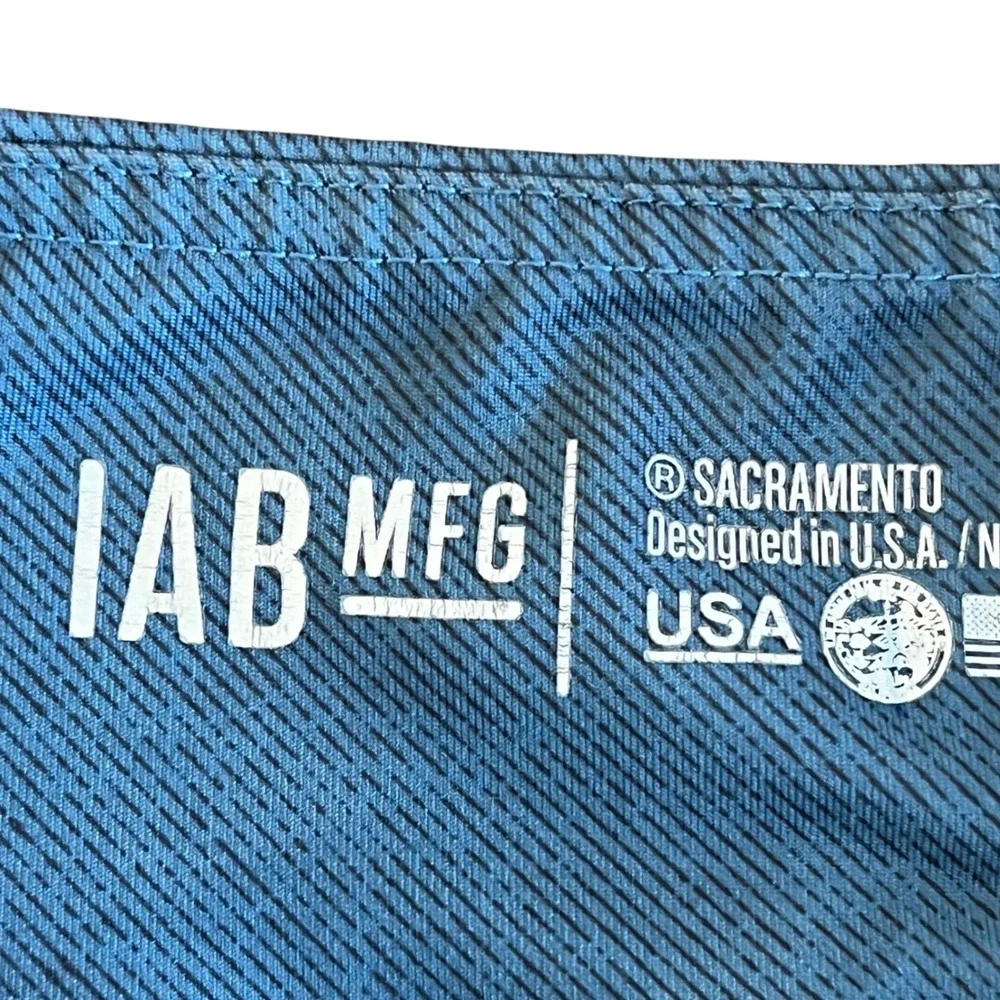 IAB MFG Athletic Shorts Blue High Rise Workout Shorts Medium / 8